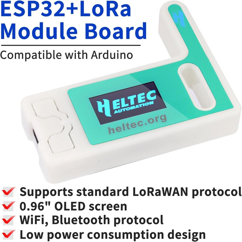 MakerHawk 2 Pack ESP32 LoRa V3 Module Board - with 915MHz Antenna and SX1262 LoRa V3 Case Devices for Meshtastic Arduino LoRawan IOT - Image 2